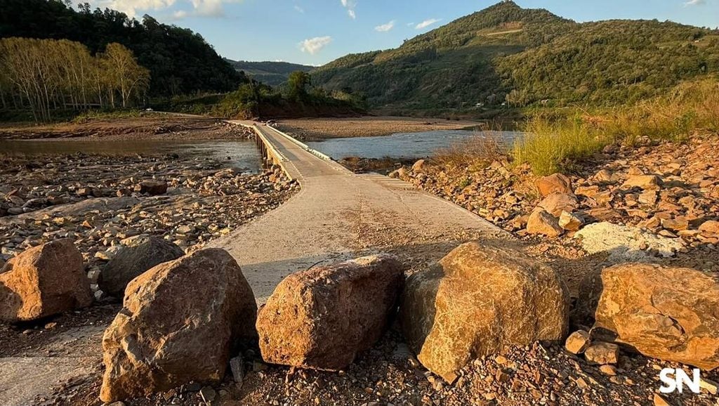 Ponte de Cotiporã pode ser liberada em outubro.