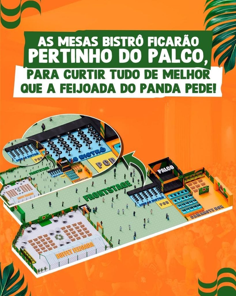 Feijoada do Panda - Mesas bistrô