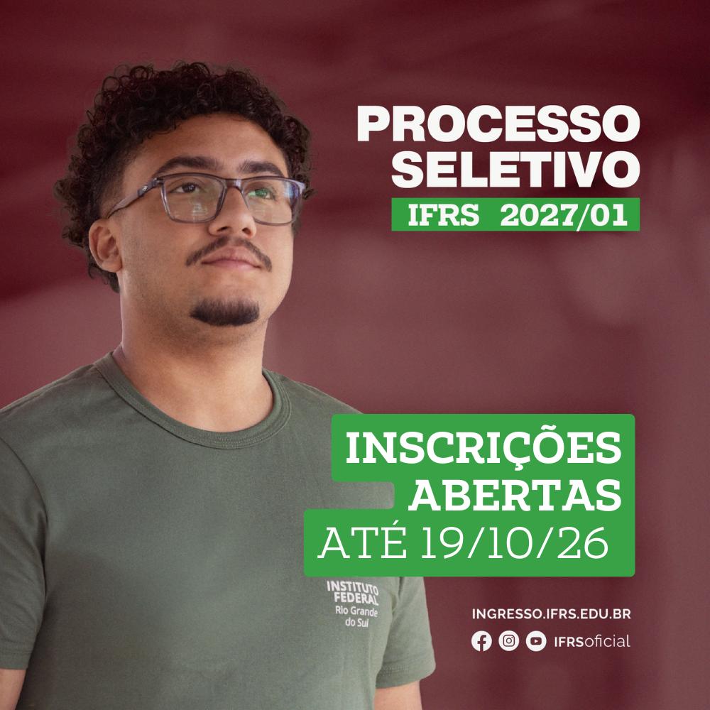 IFRS oferece 580 vagas em Bento Gonçalves.