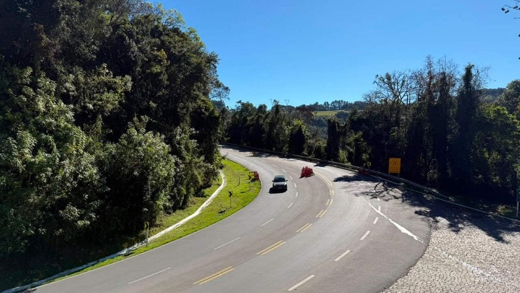 Trânsito na BR-470 na Serra das Antas segue liberado nesta sexta-feira.