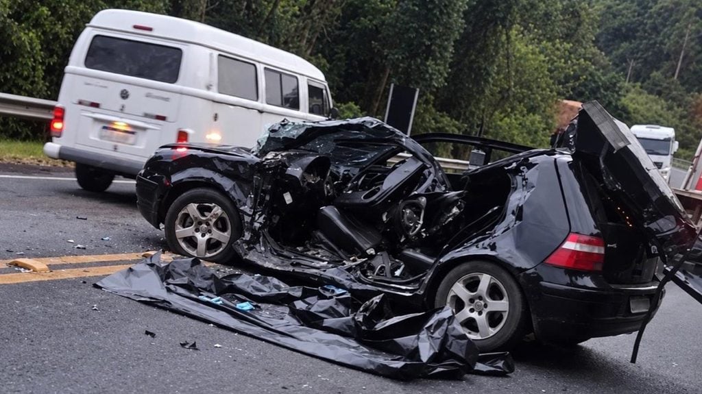 Acidente de trânsito com vítima fatal em Bento Gonçalves.
