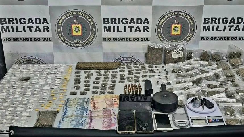 Brigada Militar prende casal por tráfico de drogas em Caxias do Sul.