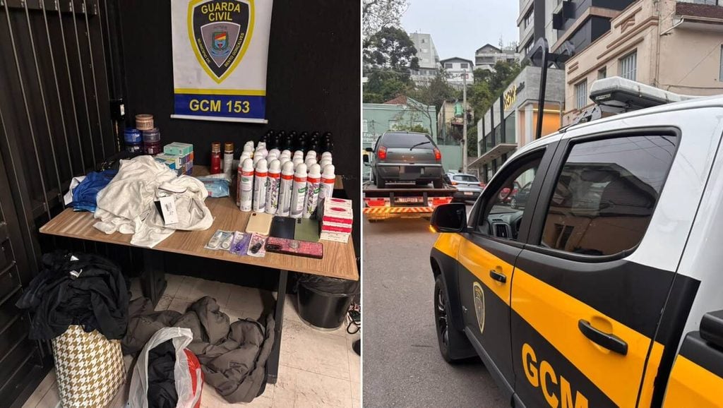 GCM prende quatro pessoas por furtos no comércio em Bento Gonçalves.