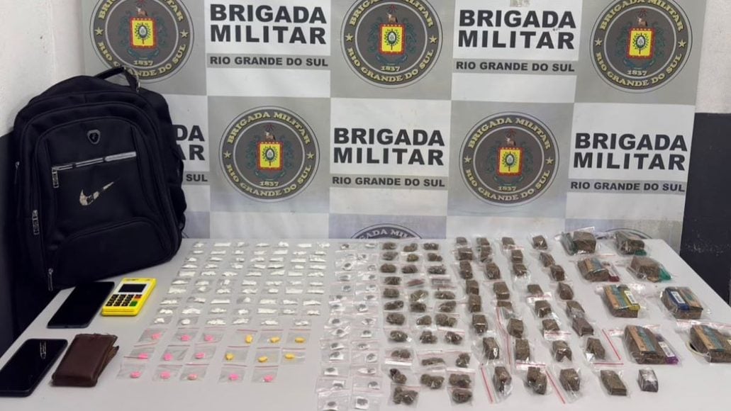 Homem é preso com maconha, cocaína, ecstasy e haxixe em Caxias do Sul